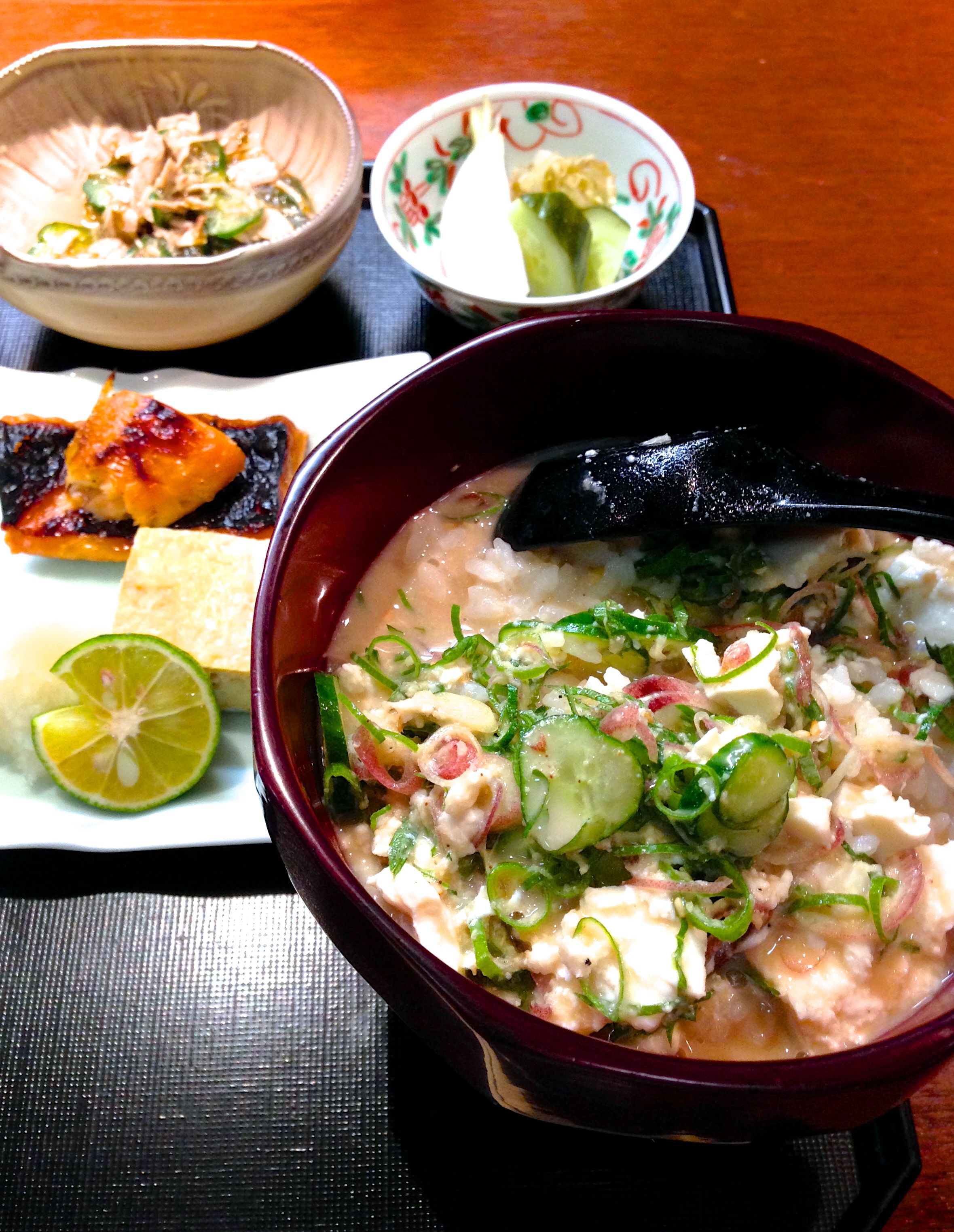 濃厚冷汁と選べる一口焼き魚